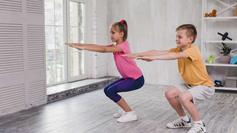 Ćwiczenia gimnastyczne dla dzieci w domu